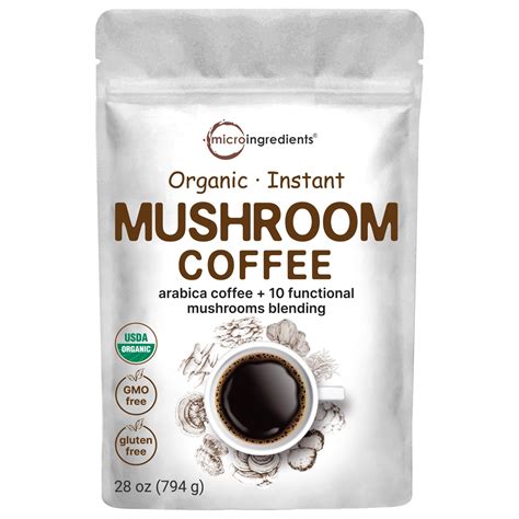 Best Mushroom Coffee: Organic Lion's Mane Mushroom Instant Blend ...