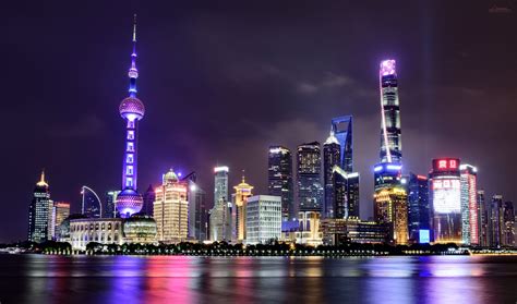 Shanghai Skyline 4k Wallpaper