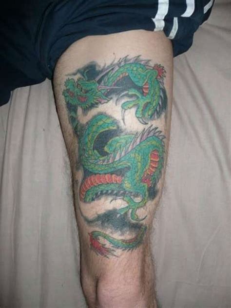 33 Modern Dragon Tattoos For Leg - Tattoo Designs – TattoosBag.com