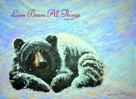 Love Bears All Things Painting by Kathleen Luther - Fine Art America