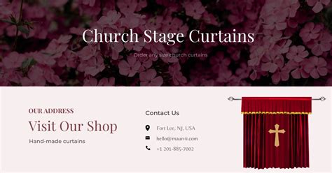 Church Stage Curtains | Church Curtains - Maurvii