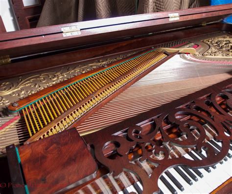 Square Grand Piano for Sale, Western PianoForte, Inlaid MOP, 1853, $12,500