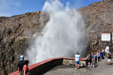 La Bufadora Blowhole in Ensenada, Mexico Editorial Stock Image - Image of rocks, rugged: 139222854