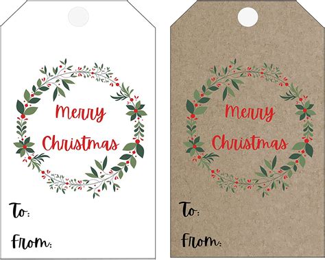 Holiday - Christmas Gift Tags - 50 pack for your Christmas Gifts ...