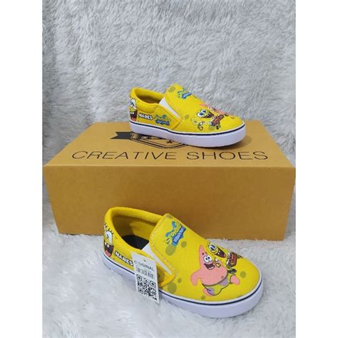 Jual SPONGEBOB Sepatu SPONGEBOB SLIP ON SEPATU ANAK KEREN TERBARU ...