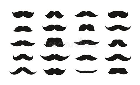 Moustache on White Background. Vector Illustration Stock Vector ...