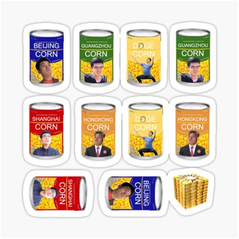 "Steven He's Beijing Corn Pack" Sticker for Sale by Shop4Gamers | Redbubble