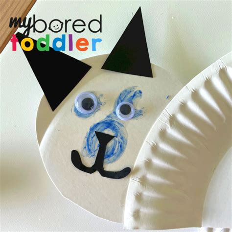 Paper Plate Cat - My Bored Toddler