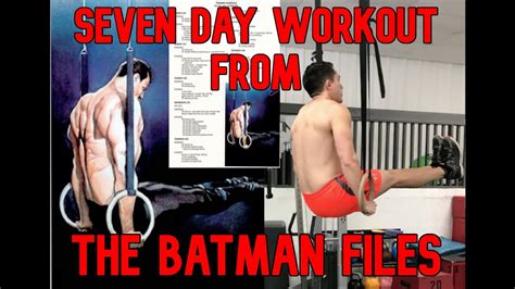 Batman’s OFFICIAL Workout from “The Batman Files” - I tried all 7 days! - YouTube