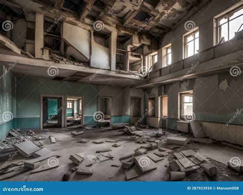 Abandoned Hospital Building Interior. Abandoned Place in Chernobyl ...