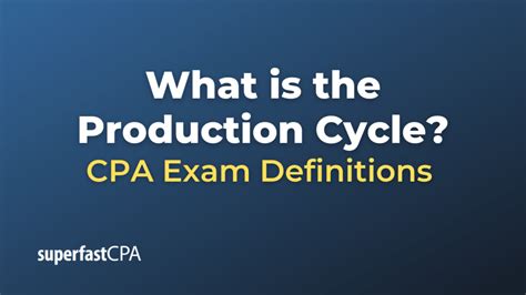 What is the Production Cycle?