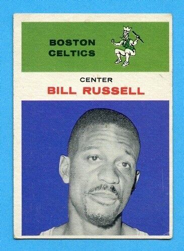 1961 FLEER BASKETBALL # 38 BILL RUSSELL HOF BOSTON CELTICS VGEX | eBay