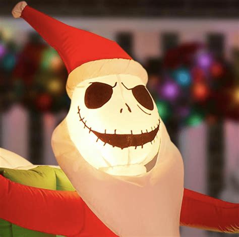 Home Depot Is Selling A 12-Foot Jack Skellington Christmas Inflatable ...