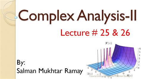 Complex Analysis - II - YouTube