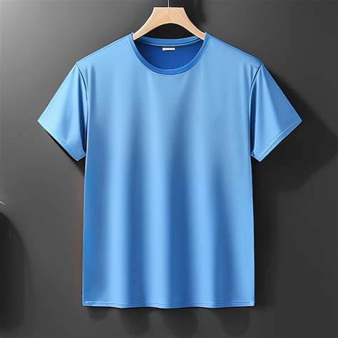 Premium Photo | Casual blue mockup blank tshirt