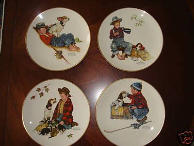 Norman Rockwell Four Seasons Series Plate Set | #40995611