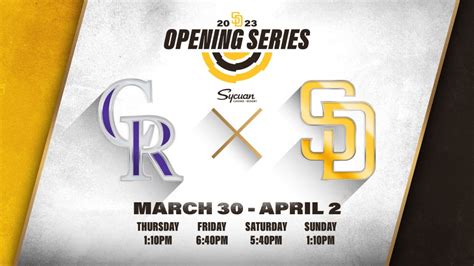 Padres Opening Series | San Diego Padres