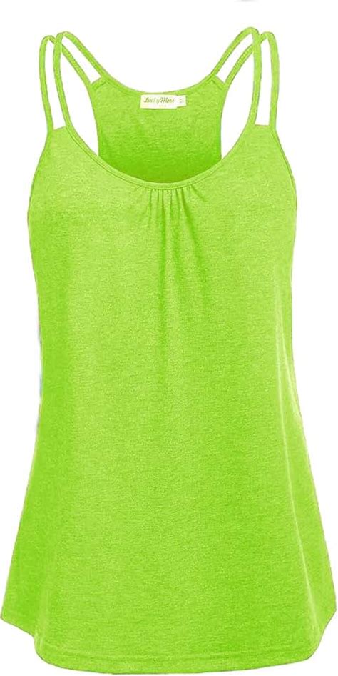 Amazon.com: lime green tank tops