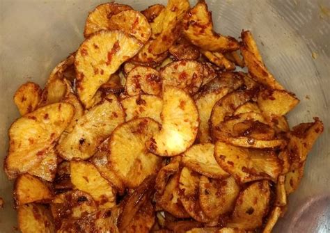 Resep Keripik singkong pedas manis oleh Nur Aisyah Fauzi - Cookpad