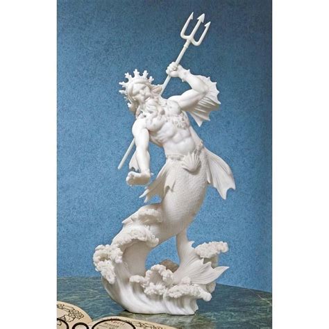 Triton God of the Sea Bonded Marble Statue | Bonded marble, Statue, Marble statues