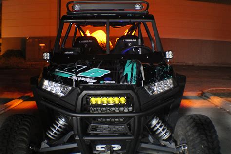 Polaris RZR Grille & OnX6 LED Light Bar Kit (14-15) by Baja Designs ...