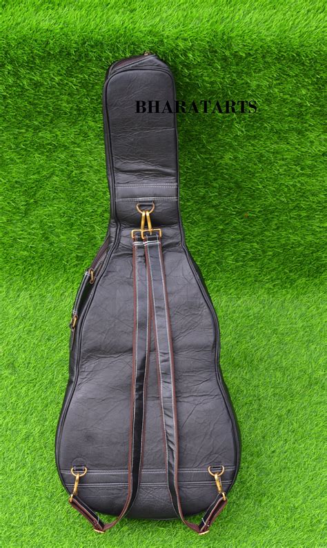 Leather Guitar Case Soft Case Guitar Bag Black Leather Case | Etsy