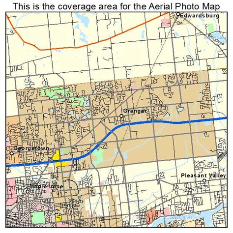 Aerial Photography Map of Granger, IN Indiana