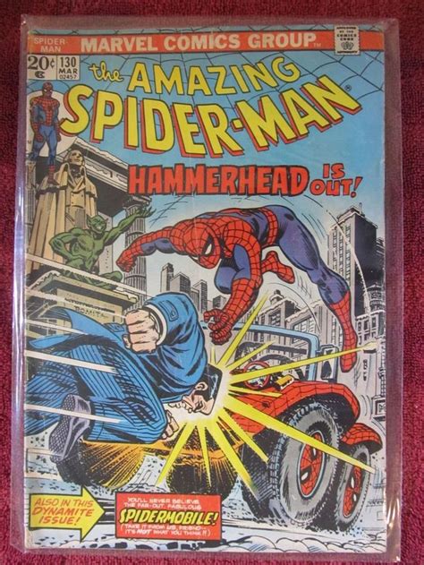 THE AMAZING SPIDERMAN #130 - HAMMERHEAD IS OUT (VG) 1974 MARVEL ...