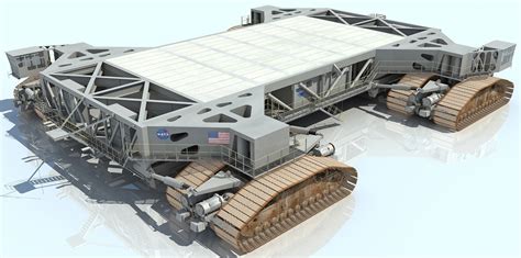 nasa crawler transporter shuttle launch 3d model