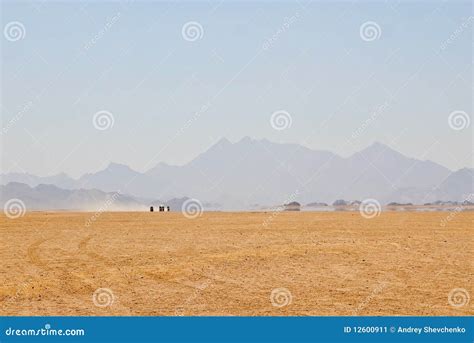 Mirage in desert stock image. Image of nature, blue, orange - 12600911