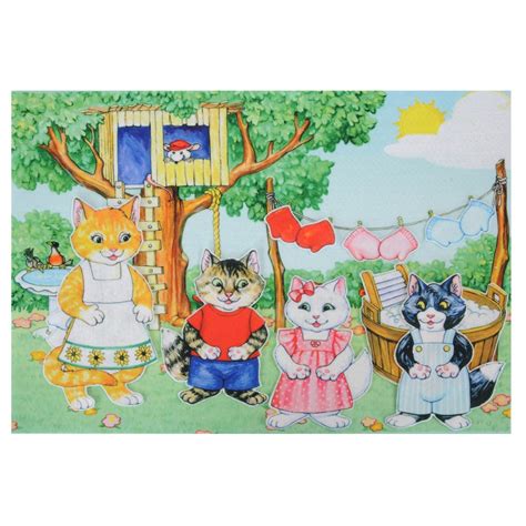 The Three Little Kittens Who Lost Their Mittens Felt Set - 16 Pieces