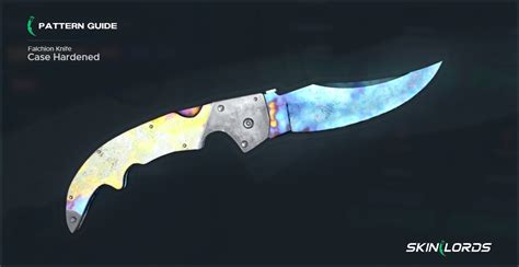 Falchion Knife Case Hardened | All Blue Gem Seeds - SkinLords