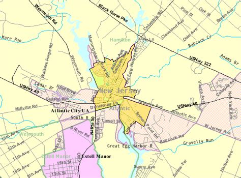 Image: Census Bureau map of Mays Landing, New Jersey