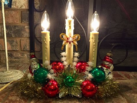 Vintage Christmas Candle Diorama