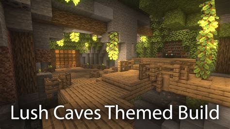 Lush Cave Base - Themed House Series Minecraft 1.17 Build - YouTube