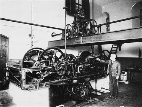 London: Big Ben, C1917. /Nview Of The Gears Of Big Ben, Inside The Clock Tower In Westminster ...