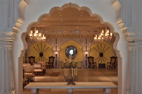 The lobby of the Fairmont Jaipur in India. | Indian houses, Mughal ...