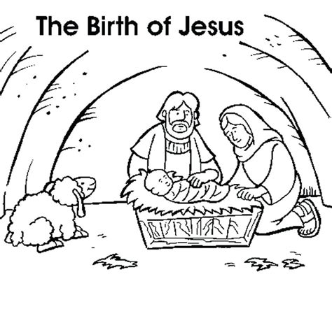 Jesus Christmas Coloring Pages at GetColorings.com | Free printable ...