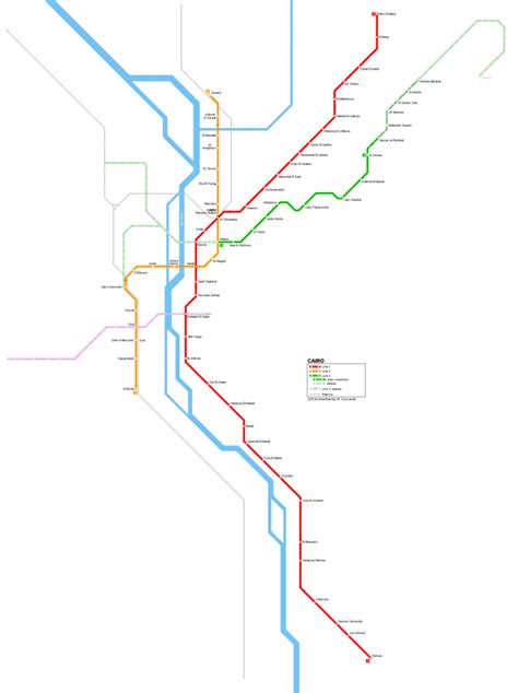 Metro in Cairo 🧐 - Map 2019/2020, lines, stations and tickets ...