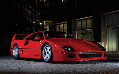 Car Ferrari F40 Ferrari Vehicle Red Cars Pop Up Headlights Wallpaper ...