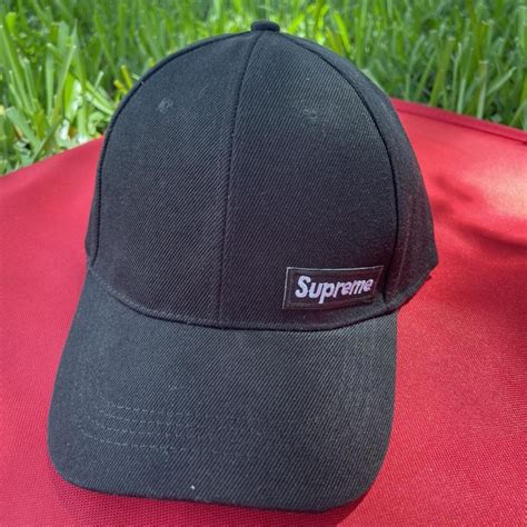 Supreme Men's Black Hat | Depop