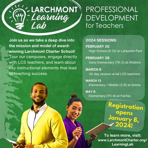 Larchmont Charter School on LinkedIn: THE LARCHMONT LEARNING LAB Professional Development For ...