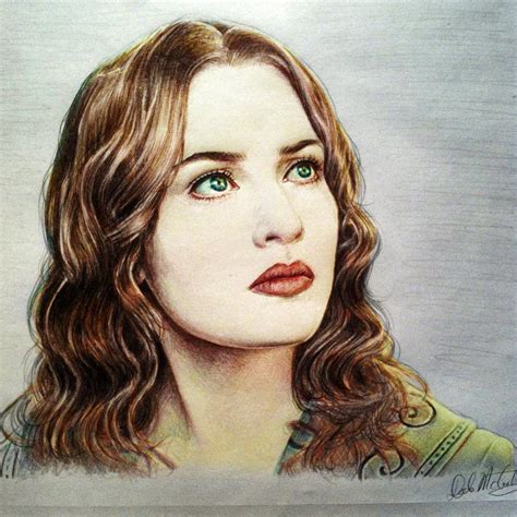 Kate Winslet Titanic Drawing Scene Original