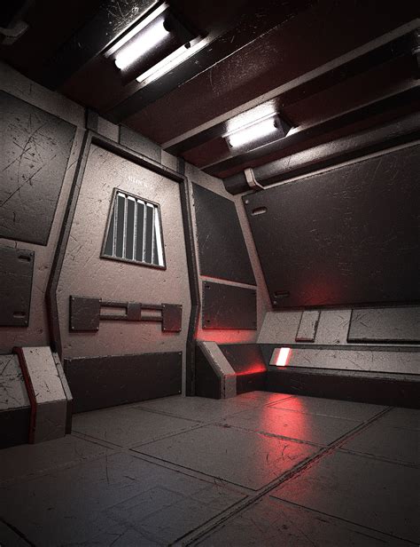 Sci-Fi Confinement Cell | 3D Models and 3D Software by Daz 3D