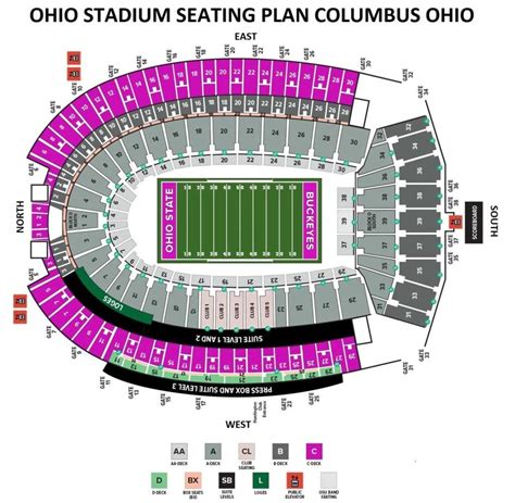 Ohio Stadium Seating Map, Ticket Price, Booking, Parking Map