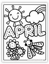 April Coloring Pages 8 Free PDF Printables  Simply Love sketch template