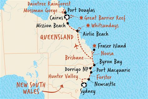 Northern East Coast Map