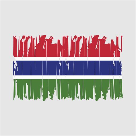 Gambia Flag Brush Vector Illustration 20166424 Vector Art at Vecteezy