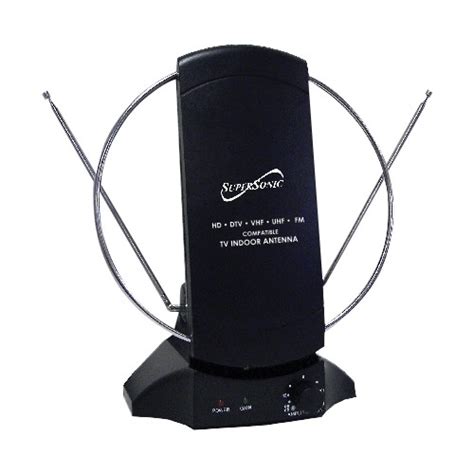 Best Buy: SuperSonic Indoor Amplified HDTV Digital Antenna Black SC605