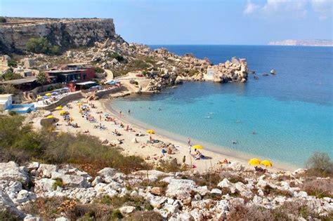 Mellieha Bay Beach, Malta - Creative lunatics | Paradise bay, Malta, Beach